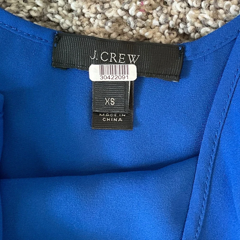 J. Crew womens casual short Blue Slip Dress midi size xs - Picture 4 of 10